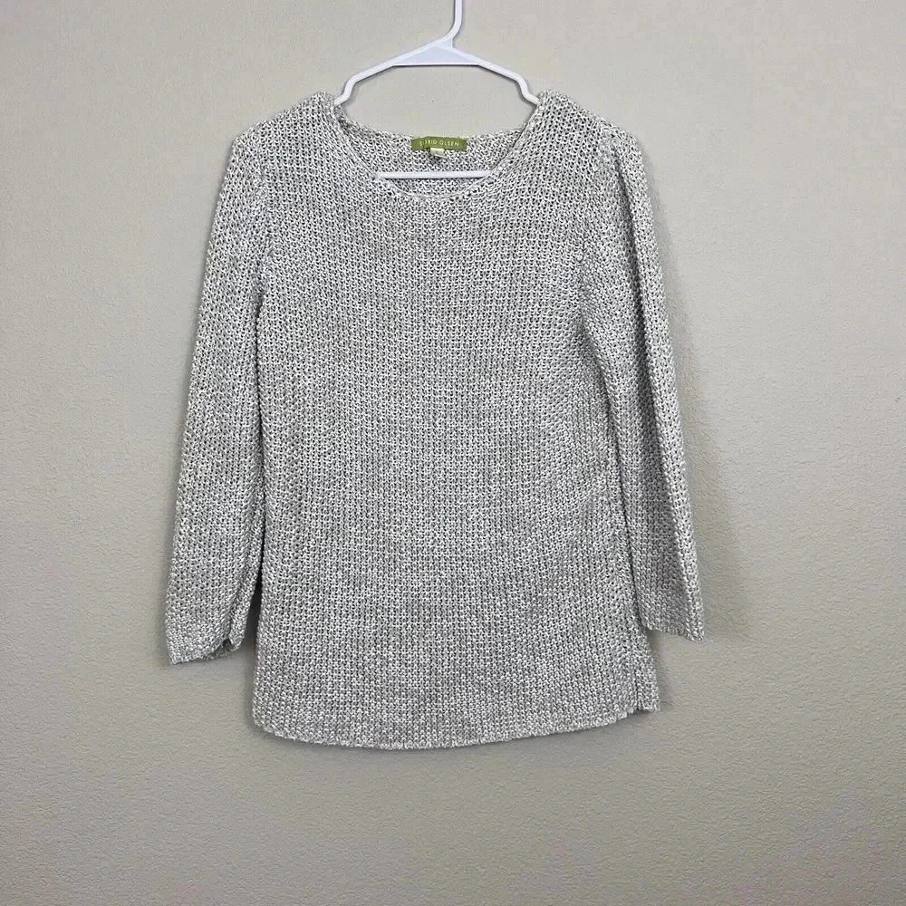Sigrid Olsen Womens Sweater Size S Pullover Chunky Knit
